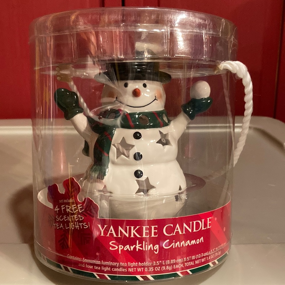 Yankee Candle Snowman Luminary Set